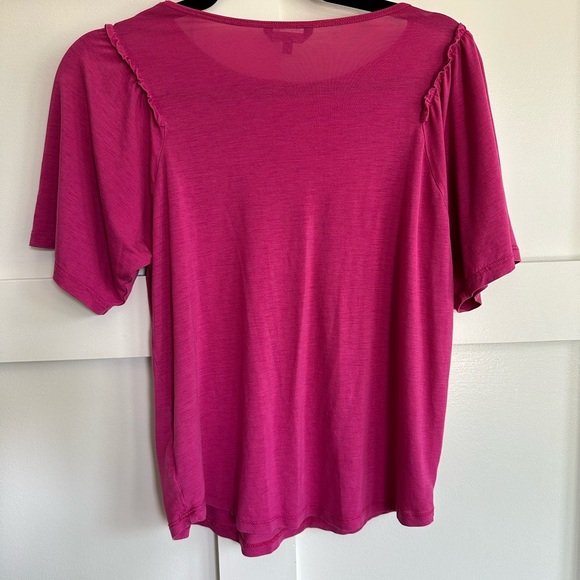 Massimo Dutti Women’s Pink Blouse Short Sleeve - Picture 2 of 5